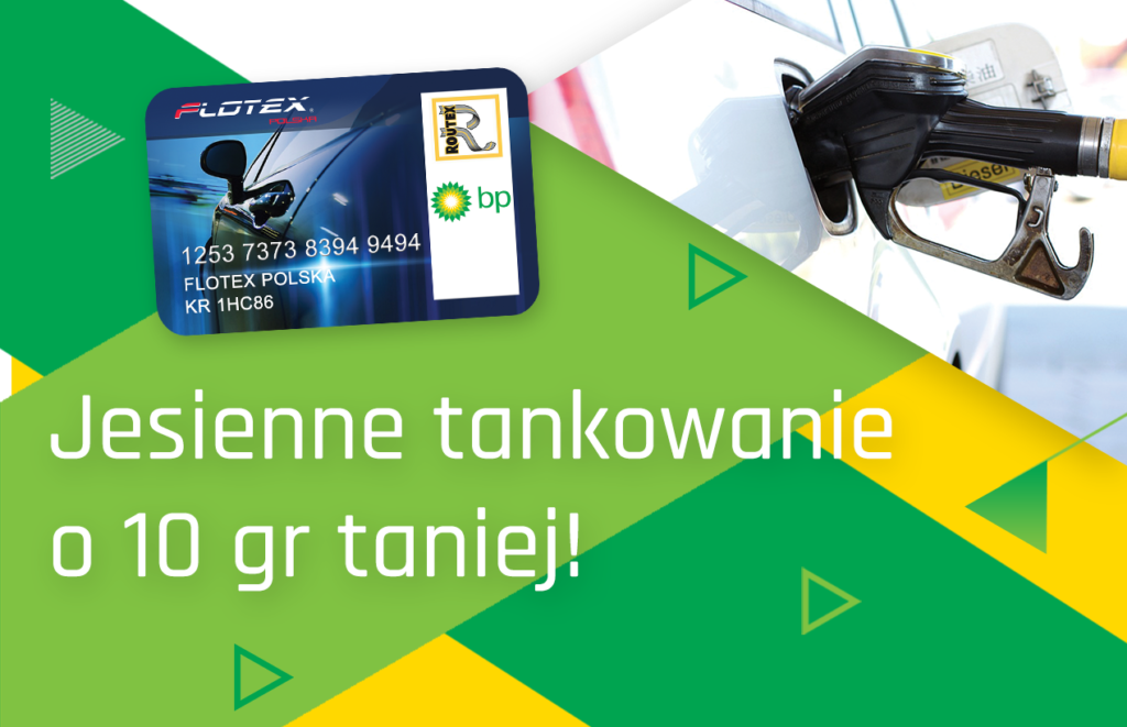 Jesienne tankowanie o 10 groszy taniej!